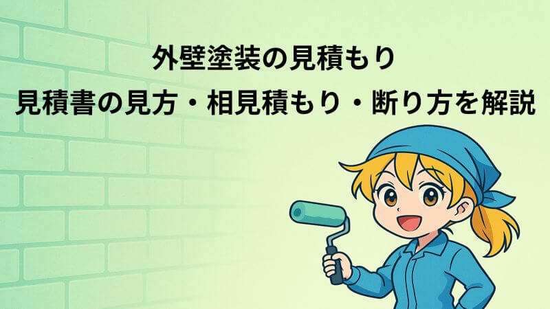 外壁塗装の見積もり｜見積書の見方・相見積もり・断り方を解説