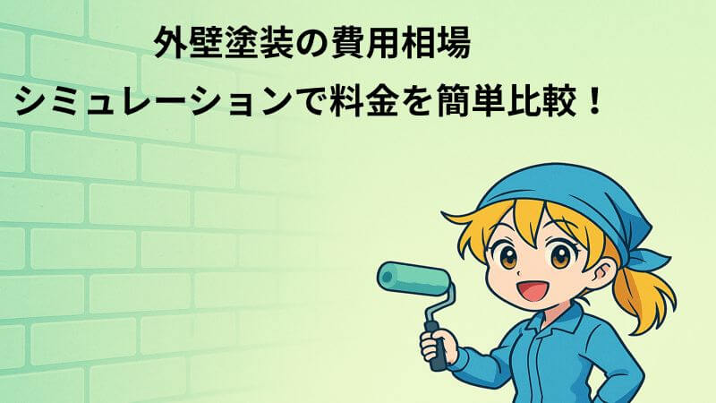 外壁塗装の費用相場｜シミュレーションで料金を簡単比較！