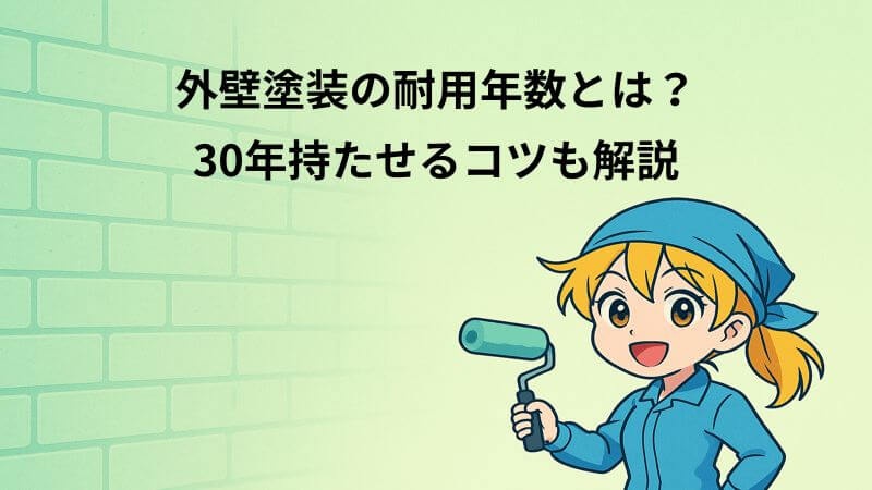 外壁塗装の耐用年数とは？30年持たせるコツも解説