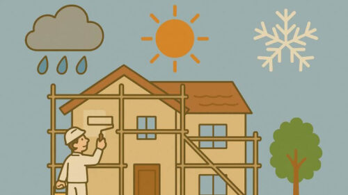 外壁塗装で避けるべき季節｜梅雨・夏・冬はなぜNG？