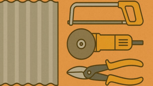 トタンの切り方に使う基本的な道具