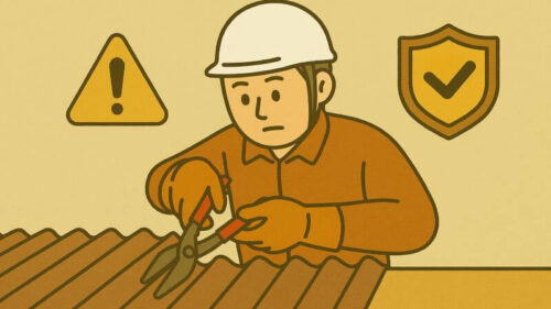 美しく安全に仕上げるトタンの切り方