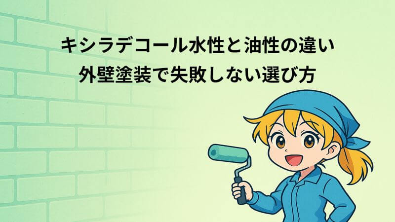 キシラデコール水性と油性の違い|外壁塗装で失敗しない選び方