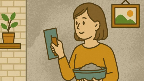 室内DIYの活用アイデアと手順(コンクリート風で“高見え”)