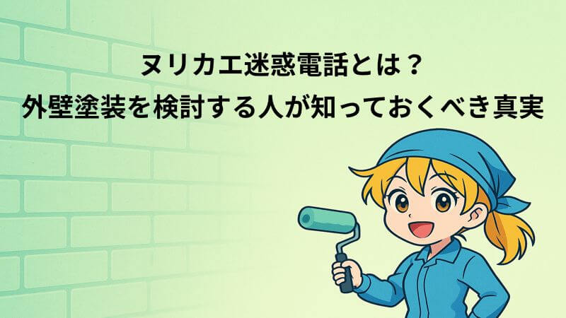 ヌリカエ迷惑電話とは？外壁塗装を検討する人が知っておくべき真実