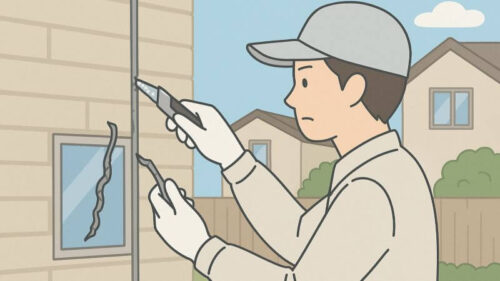 外壁のコーキングの剥がし方｜屋外での注意点とポイント