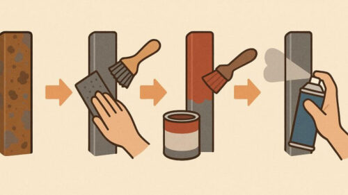 鉄に塗装する正しい手順｜サビ止めから仕上げまでの工程解説