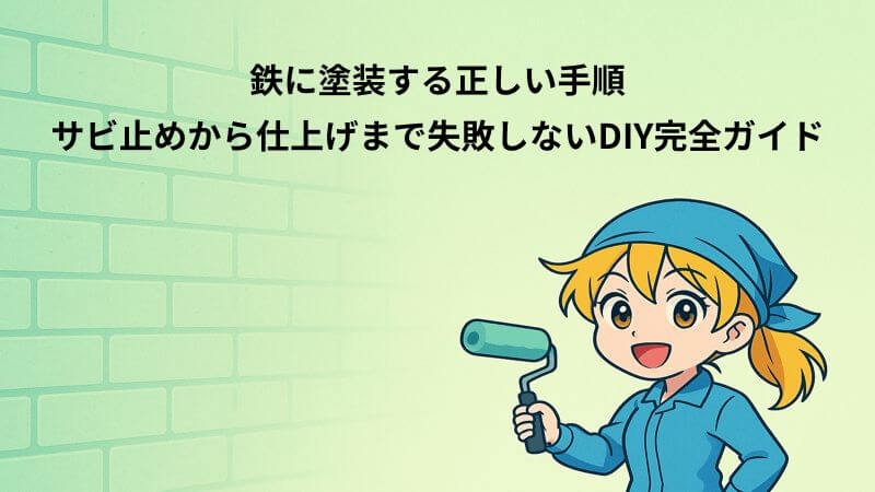 鉄に塗装する正しい手順｜サビ止めから仕上げまで失敗しないDIY完全ガイド